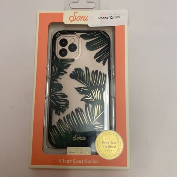 Sonix Bahama Case for iPhone 12 Mini Protective Palm Leaves Clear Case D6 - Picture 2 of 5